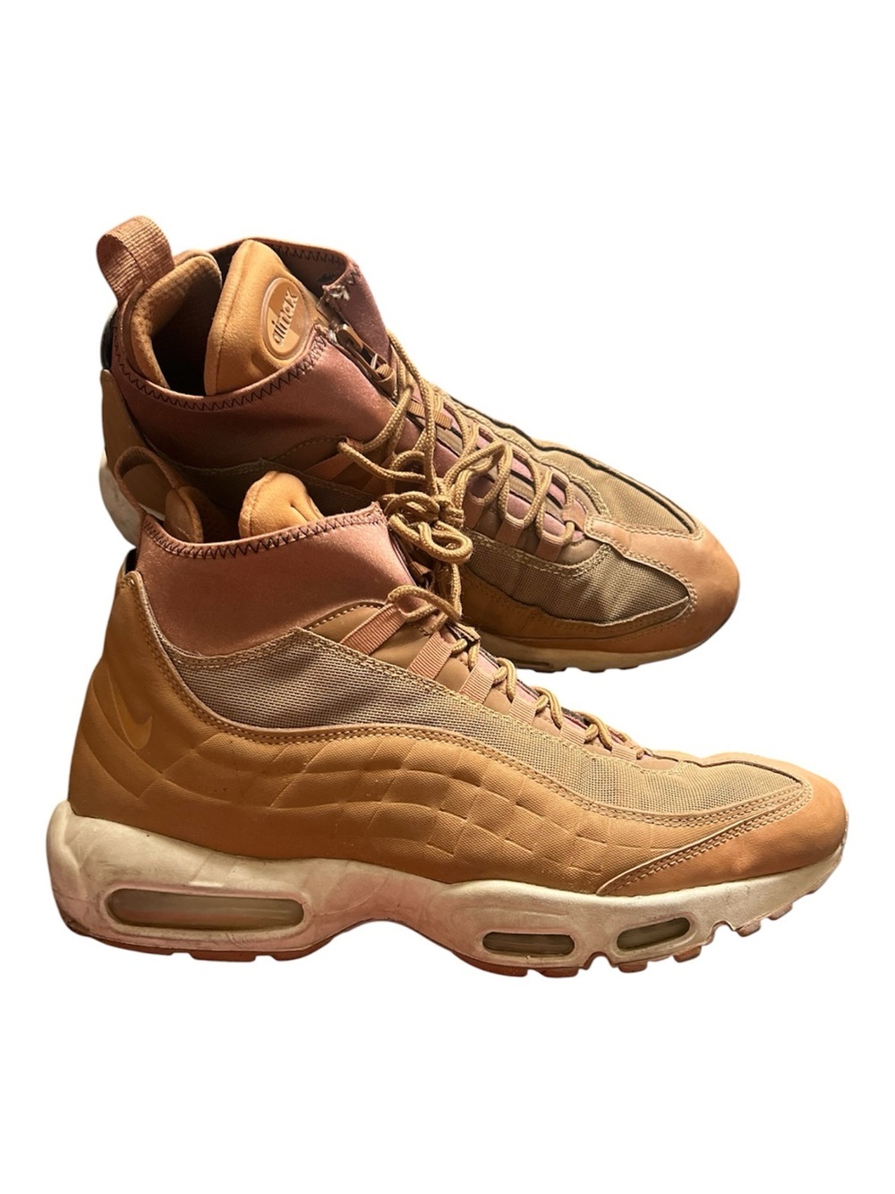 Nike Air Max 95 Wheat Brown Sneakerboot 806809-201 Men's Sz 12